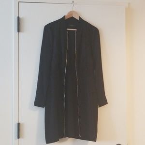Black, embroidered zip up jacket from Next